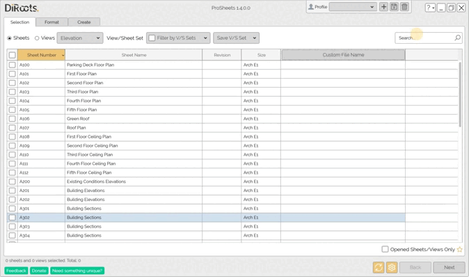 ProSheets Searching for Revit Sheets and Views